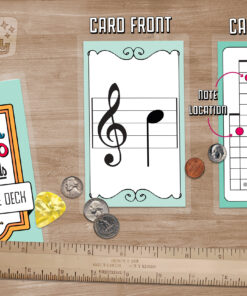 Banjo Music Note Single Card Detail